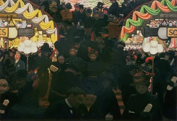 Bon Marche 1898 (olja på kort)